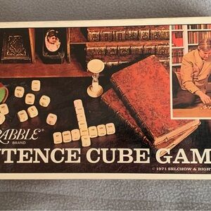 Vintage 1970s Sentence Cube Game